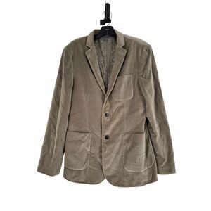 AX‎ Armani Exchange Men's Green Velvet Collared Suit Blazer Jacket Size 40 R